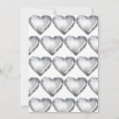 シルバーディスコバルーン1st誕生日パーティー 招待状 (裏面)