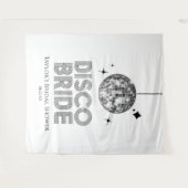 シルバーディスコボールディスコブライドブライダルシャワー タペストリー (正面(横))