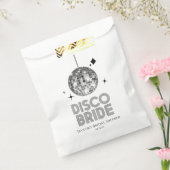 シルバーディスコボールディスコブライドブライダルシャワー フェイバーバッグ (封をした状態)