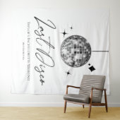 シルバーディスコボールラストディスコバチェロレッテ タペストリー (インサイチュ(横))