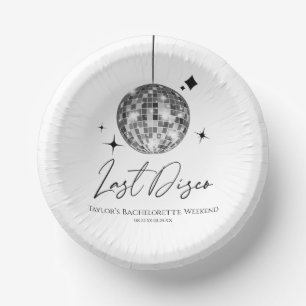 シルバーディスコボールラストディスコバチェロレッテ ペーパーボウル