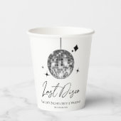 シルバーディスコボールラストディスコバチェロレッテ 紙コップ (裏面)