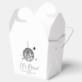 シルバーディスコボールレッツディスコ誕生日パーティー フェイバーボックス (オープン)