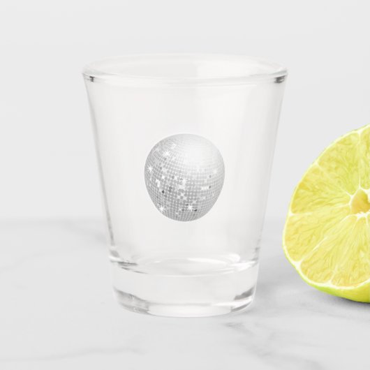 シルバーディスコボールレトロ70s ショットグラス (正面)