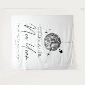 シルバーディスコボール応援ニューイヤーイブパーティー タペストリー (正面(横))