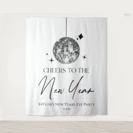 シルバーディスコボール応援ニューイヤーイブパーティー タペストリー