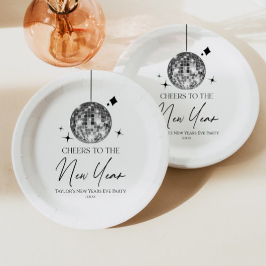 シルバーディスコボール応援ニューイヤーイブパーティー ペーパープレート