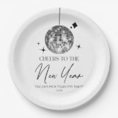 シルバーディスコボール応援ニューイヤーイブパーティー ペーパープレート (正面)