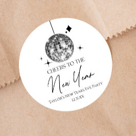シルバーディスコボール応援ニューイヤーイブパーティー ラウンドシール