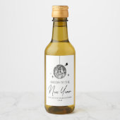 シルバーディスコボール応援ニューイヤーイブパーティー ワインラベル (正面)