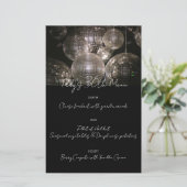 シルバーディスコボール誕生日ディナーパーティーメニュー (スタンド正面)