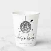 シルバーディスコボール ディスコ花嫁 ブライダルシャワー 紙コップ (裏面)