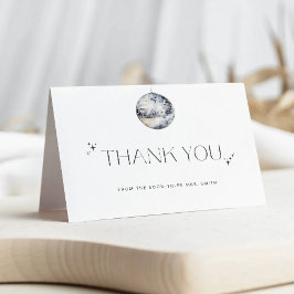 シルバーディスコボール ブライダルシャワーのお礼カード カード