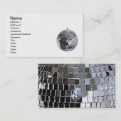 シルバーディスコボール 名刺 (正面/裏面)