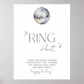 シルバーディスコ ブライダルシャワーリングハントゲーム ポスター (正面)