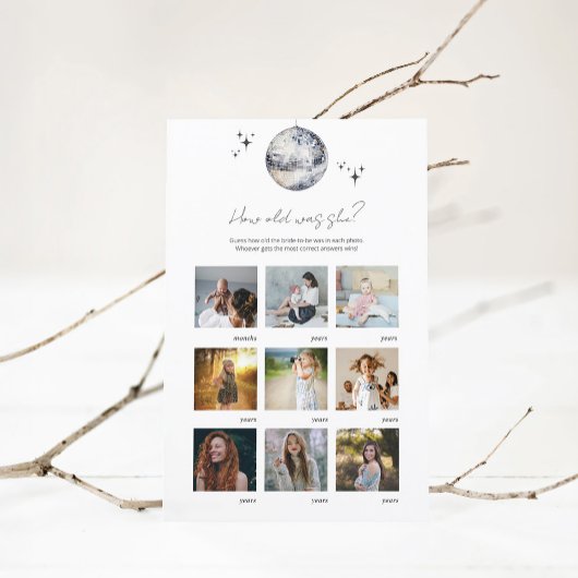 シルバーディスコ 彼女はいくつでしたか？ 結婚前パーティーゲーム