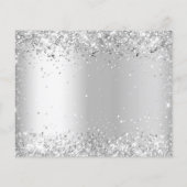 シルバーディナーメニューchoise結婚式RSVPカード (裏面)