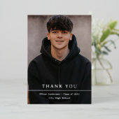 シルバーディバイド |写真卒業 箔招待状 (立ち正面)