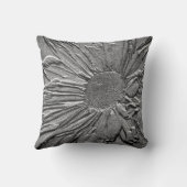 シルバーデイジーフローラアート クッション (裏面)