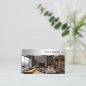 シルバーデコレータモダンーホームステージング 名刺 (スタンド正面)