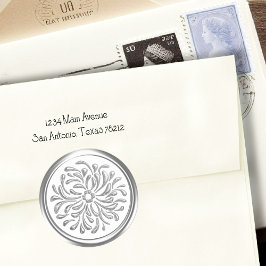 シルバーデザインは任意の色 ラウンドシール