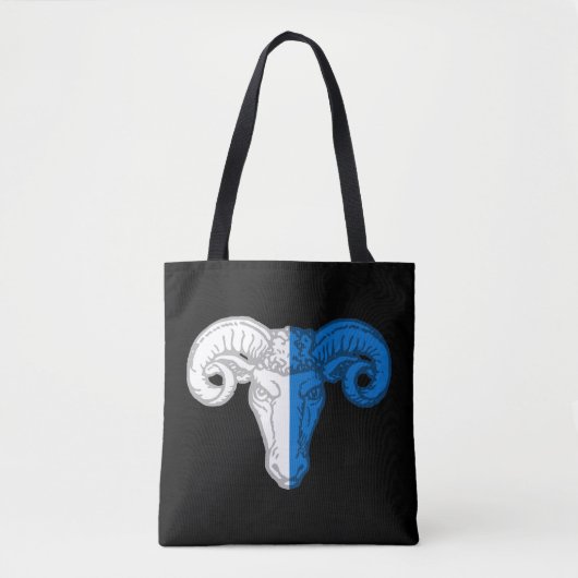 シルバーデザートポピュレースバッジトート トートバッグ (正面)