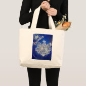 シルバートゥインクルエンジェルアートトートバッグ ラージトートバッグ (正面(商品))