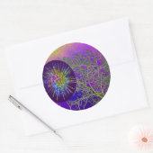 シルバートウィーズンホーリーパープルロービングスター ラウンドシール (封筒)