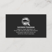 シルバートラックのスピーチボックストラック運転手 名刺 (裏面)