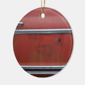 シルバートリム（赤） セラミックオーナメント (左)