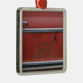 シルバートリム（赤） メタルオーナメント (右)