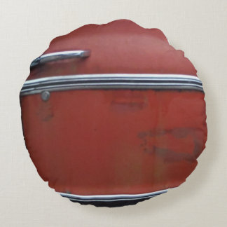 シルバートリム（赤） ラウンドクッション