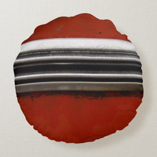 シルバートリム(赤) ラウンドクッション (裏面)