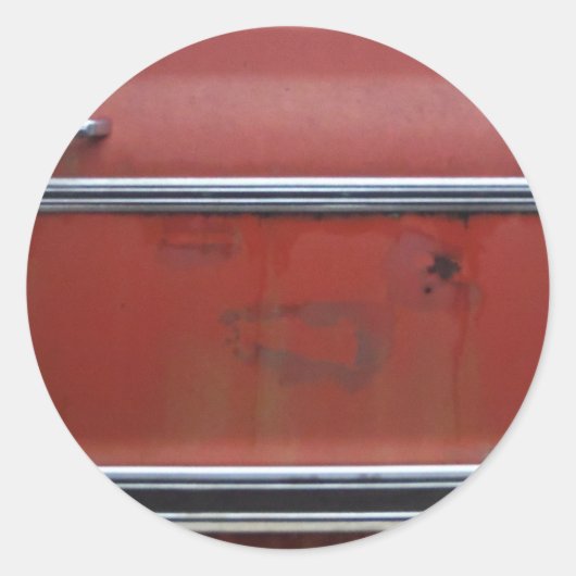 シルバートリム(赤) ラウンドシール (正面)