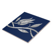 シルバートルコのチューリップ継ぎ目縁ど無 タイル (側面)