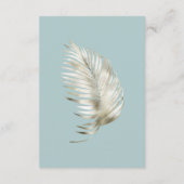 シルバートロピカルリーフ披露宴詳細 エンクロージャーカード (裏面)