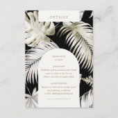 シルバートロピカルリーフ披露宴詳細 エンクロージャーカード (正面)