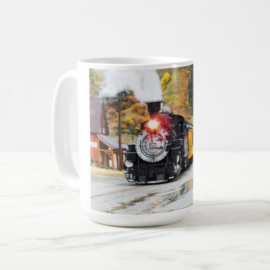 シルバートンの蒸気列車 コーヒーマグカップ (正面左)