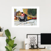 シルバートンの蒸気列車 ポスター (ホームオフィス)