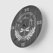 シルバートンフライ素朴アクリル壁時計 ラウンド壁時計 (傾斜)