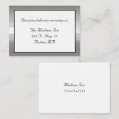 シルバートーンの枠結婚付きエンクロージャカード エンクロージャーカード (正面/裏面)