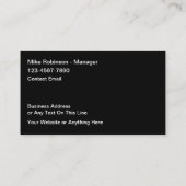 シルバートーン金属建築名刺 名刺 (裏面)