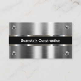 シルバートーン金属建築名刺 名刺
