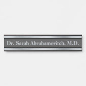 シルバードクターズオフィスのドアの看板 サインプレート (正面)