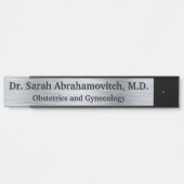 シルバードクターズオフィスのドアの看板 サインプレート (正面)