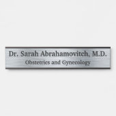 シルバードクターズオフィスのドアの看板 サインプレート (正面)