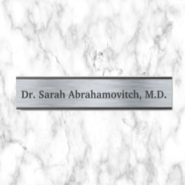 シルバードクターズオフィスのドアの看板 サインプレート