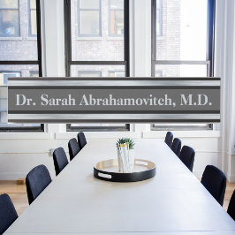 シルバードクターズオフィスのドアの看板 サインプレート