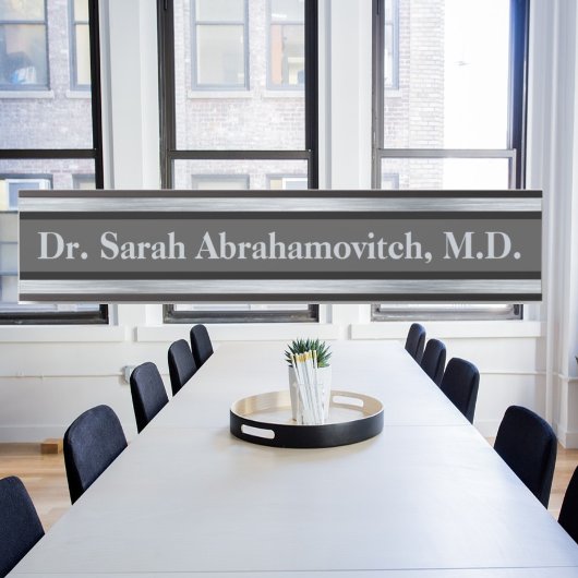 シルバードクターズオフィスのドアの看板 サインプレート