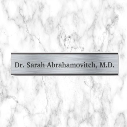 シルバードクターズオフィスのドアの看板 サインプレート